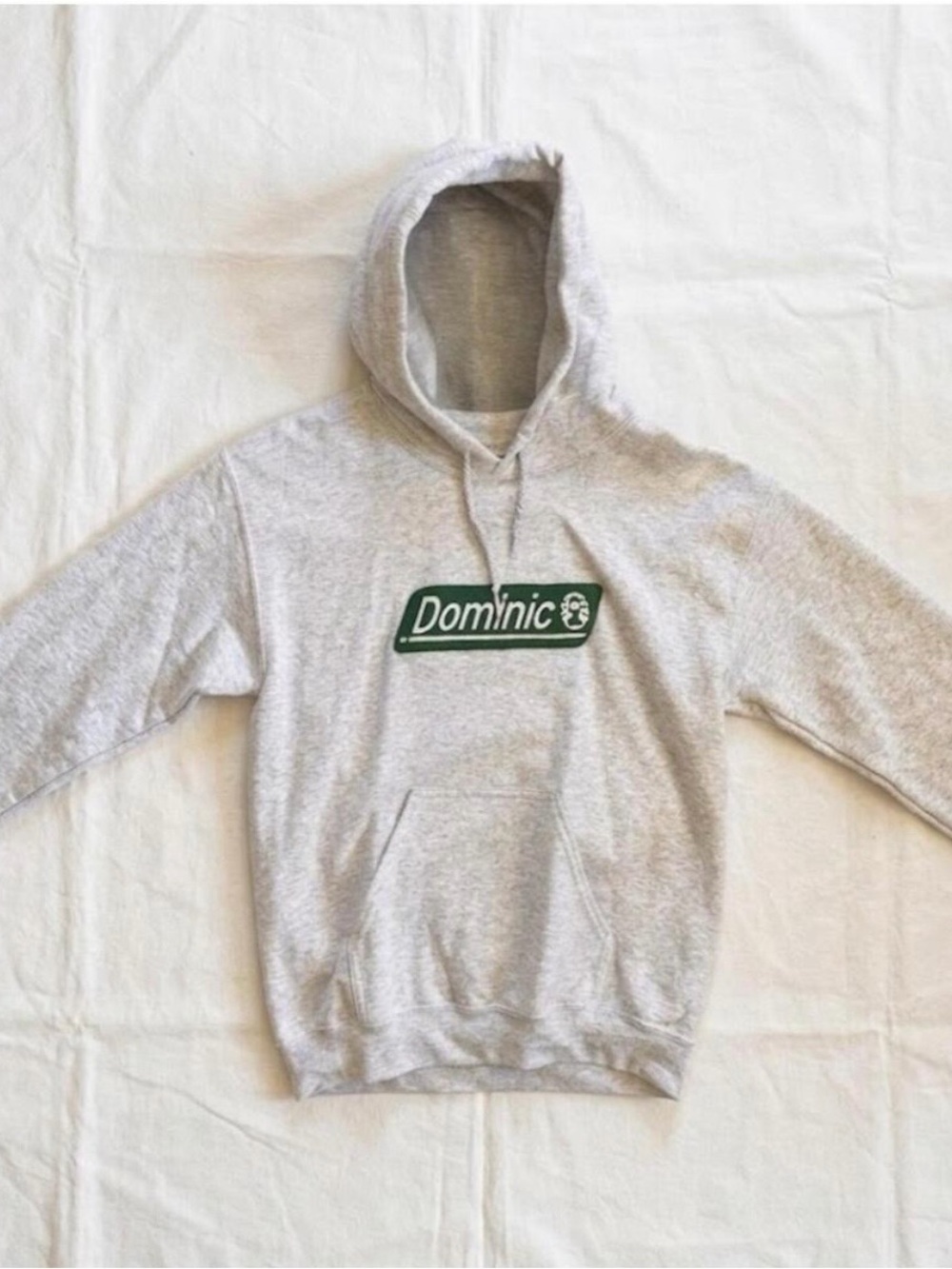 Out of Order Dominic Fike Gray Green Solid Hoodie Womens Small